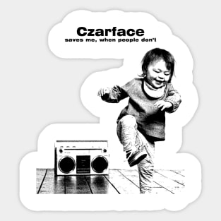 Czarface Save Me // pencil sketch Sticker